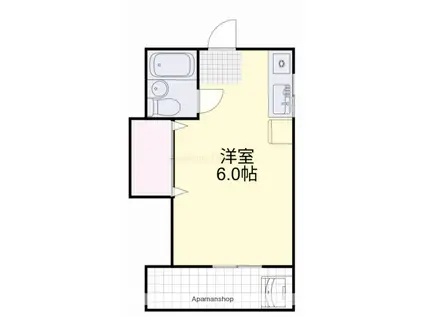 カーサ・フィオーレ学南町(ワンルーム/2階)の間取り写真