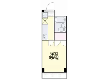 コーポみずしま(1K/3階)の間取り写真