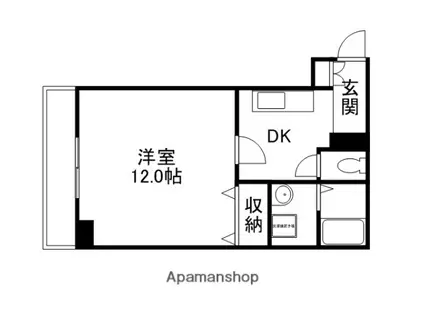 ルミナスライフ(1K/2階)の間取り写真
