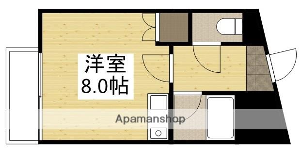 グランデール伊島(ワンルーム/5階)の間取り写真