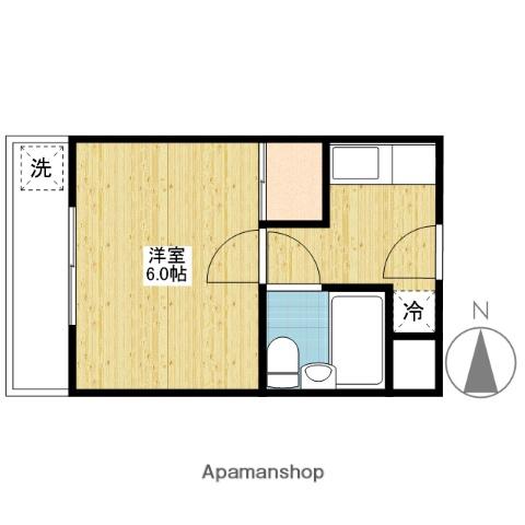 COMFORT HIROSE Ⅰ(1K/1階)の間取り写真