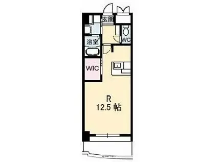 ネクステージ中井(ワンルーム/4階)の間取り写真