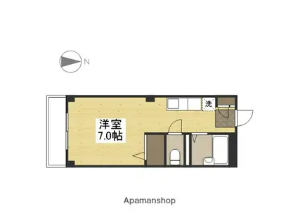 グランデ・エスペランサ(ワンルーム/3階)の間取り写真