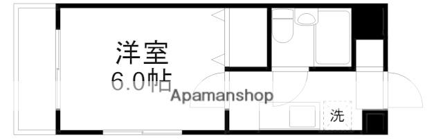 CION伊福町(1K/2階)の間取り写真