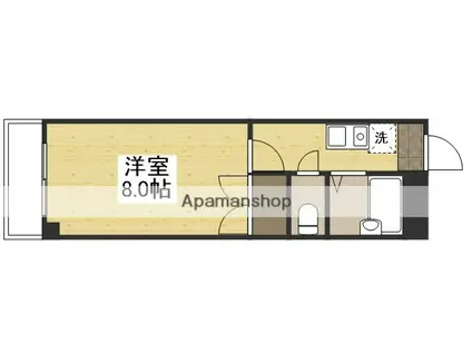 マンションコーラル(1K/3階)の間取り写真