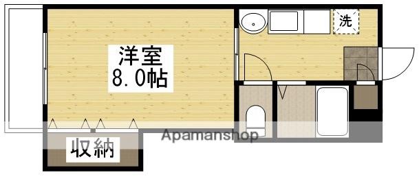シャインブライト寿Ⅰ(1K/2階)の間取り写真