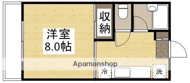 成広矢原コーポⅤ(1K/2階)の間取り写真