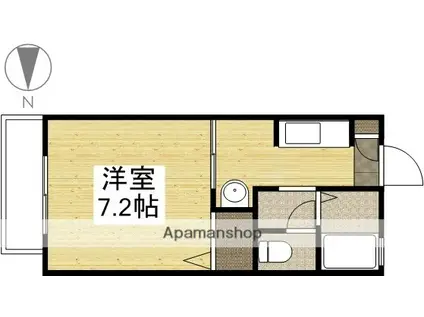 シャーメゾン奥村(1K/1階)の間取り写真