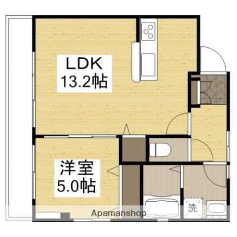PEARL COURT OHMORI(1LDK/2階)の間取り写真