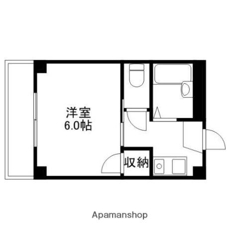 メゾンオアシス(1K/3階)の間取り写真