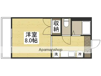 マーガレットM(1K/1階)の間取り写真