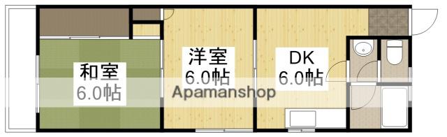 ラフォーレ操山Ⅰ(2DK/1階)の間取り写真