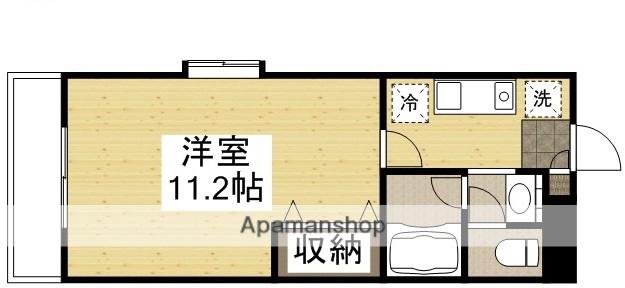 ジェムハナクマ(1K/2階)の間取り写真