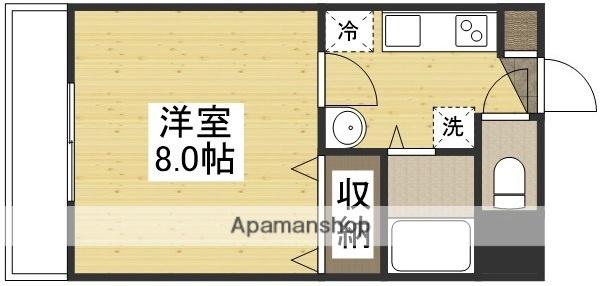 ベルメゾン山田1(1K/1階)の間取り写真
