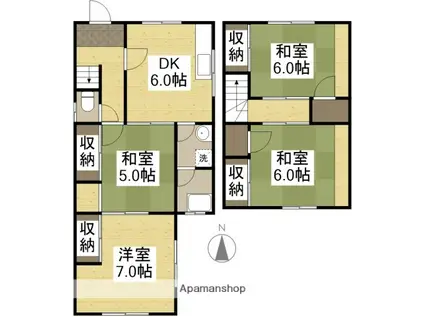 伊福サンハイツ(4DK)の間取り写真