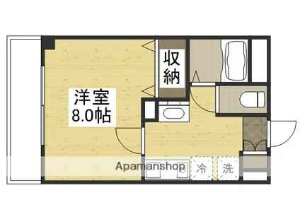 HILL COLLEGE DUO(1K/3階)の間取り写真