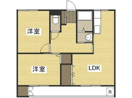 ラ・ルーチェ芳泉(2LDK/3階)の間取り写真