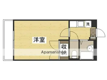 パレスTAKENAMI(1K/2階)の間取り写真