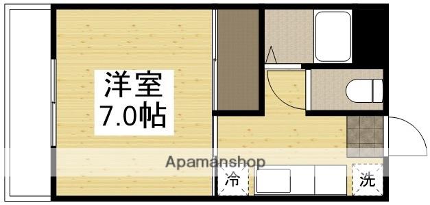 サンリバー南方B棟(1K/1階)の間取り写真