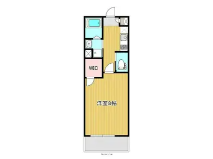 MONOLITH BANCHO(1K/2階)の間取り写真