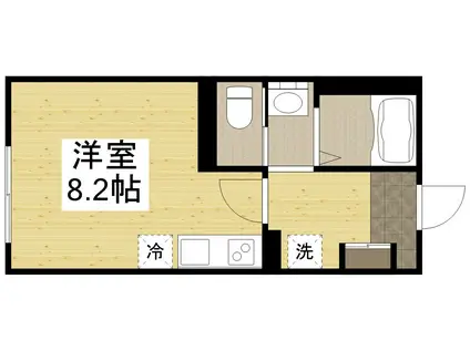 学南町マンション(ワンルーム/1階)の間取り写真