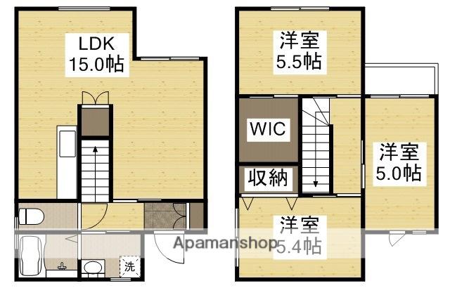 宇野線 妹尾駅 徒歩11分 2階建 築19年(3LDK)の間取り写真