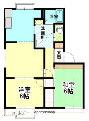 グレースメゾン(2LDK/2階)の間取り写真