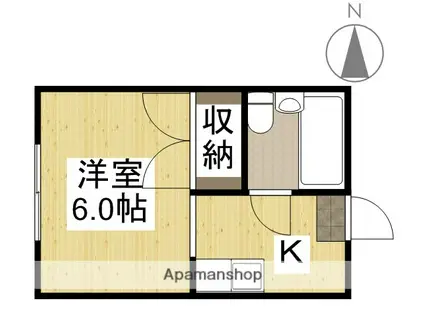 シスター中井(ワンルーム/4階)の間取り写真