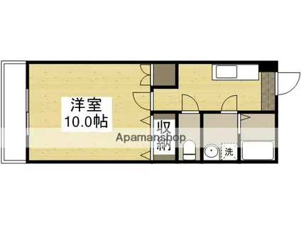 アークハイツ鹿田(1K/3階)の間取り写真