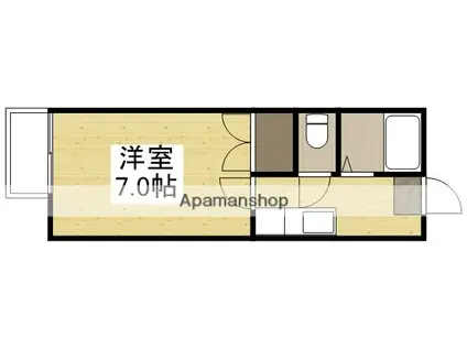 コーポ幸(1K/1階)の間取り写真