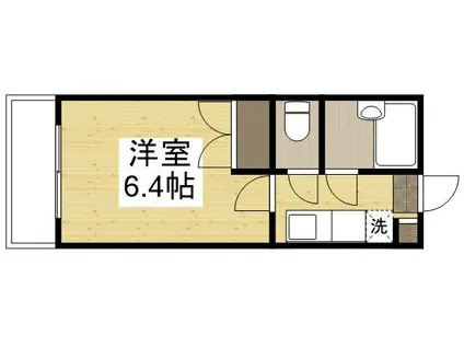 アルフィーネ十日市D棟(1K/1階)の間取り写真