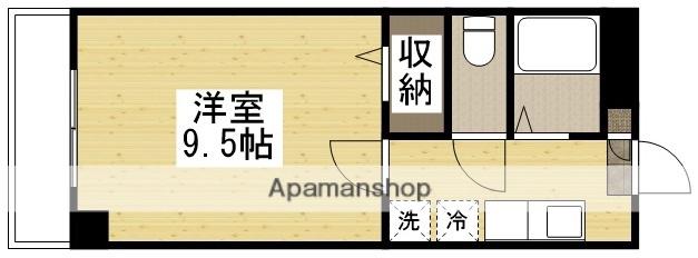 フォレスト東古松(1K/7階)の間取り写真