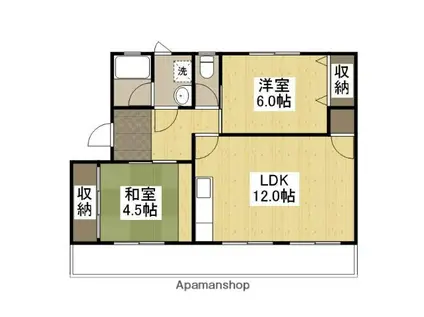 コンフォール操風(3DK/3階)の間取り写真