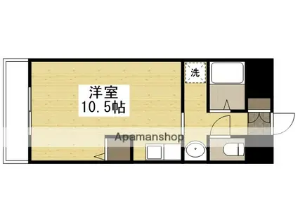 ロジェ岡本(ワンルーム/5階)の間取り写真