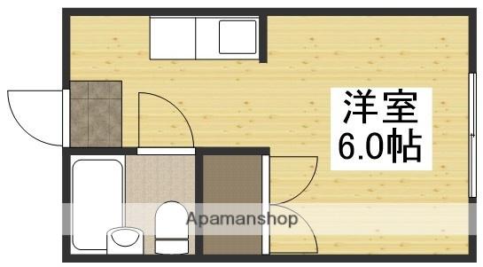 シスター中井(ワンルーム/4階)の間取り写真