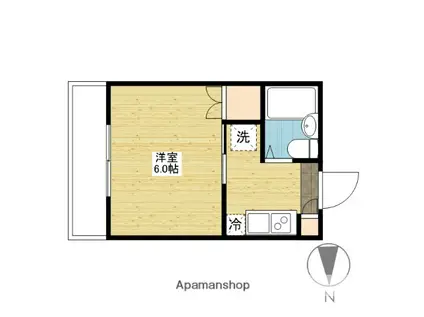 プレアール原尾島(1K/1階)の間取り写真