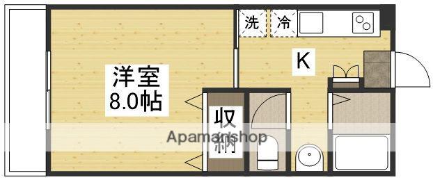リビンハウス島田本町Ⅱ(1K/1階)の間取り写真