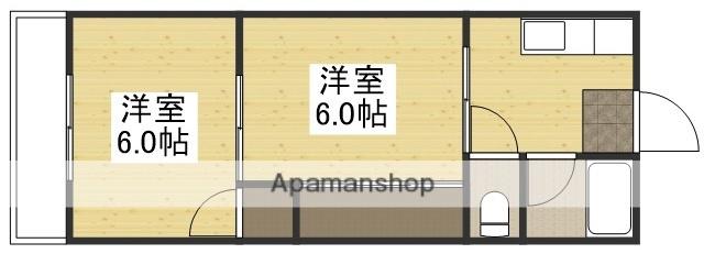 松浜マンション(2K/2階)の間取り写真