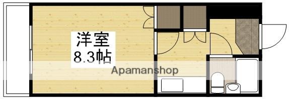 ダイアパレス東島田(1K/5階)の間取り写真