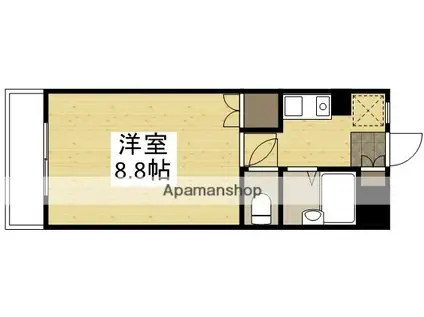 グレースマンション津高(1K/1階)の間取り写真