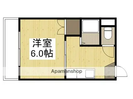 ライブコープ津島(1K/2階)の間取り写真