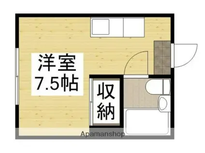 山下コーポ(ワンルーム/3階)の間取り写真