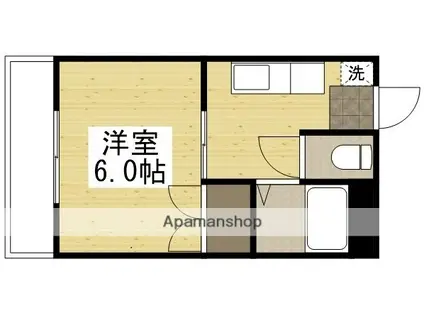 リトルハイム神田(1K/2階)の間取り写真