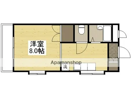 アークハイツ赤田(1K/3階)の間取り写真