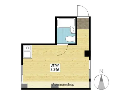 ラルゴ門田屋敷(ワンルーム/3階)の間取り写真