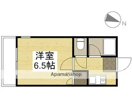 グリーンレジデンス(1K/1階)の間取り写真