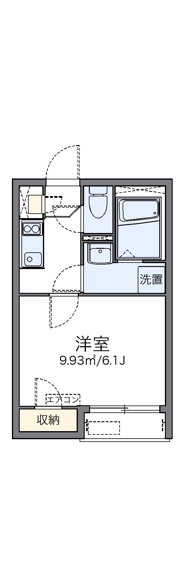 レオネクストソフィア神田(1K/2階)の間取り写真