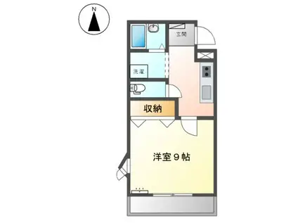マンションアーク弐番館(1K/1階)の間取り写真