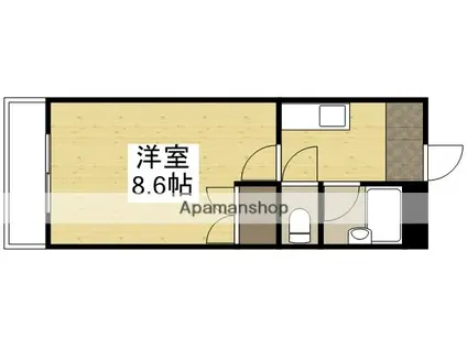 坂川ビル(1K/1階)の間取り写真