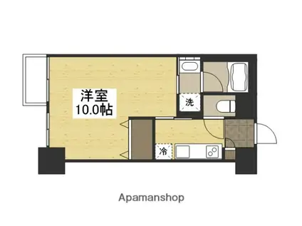 リビンコートSTUDIO下石井(1K/2階)の間取り写真